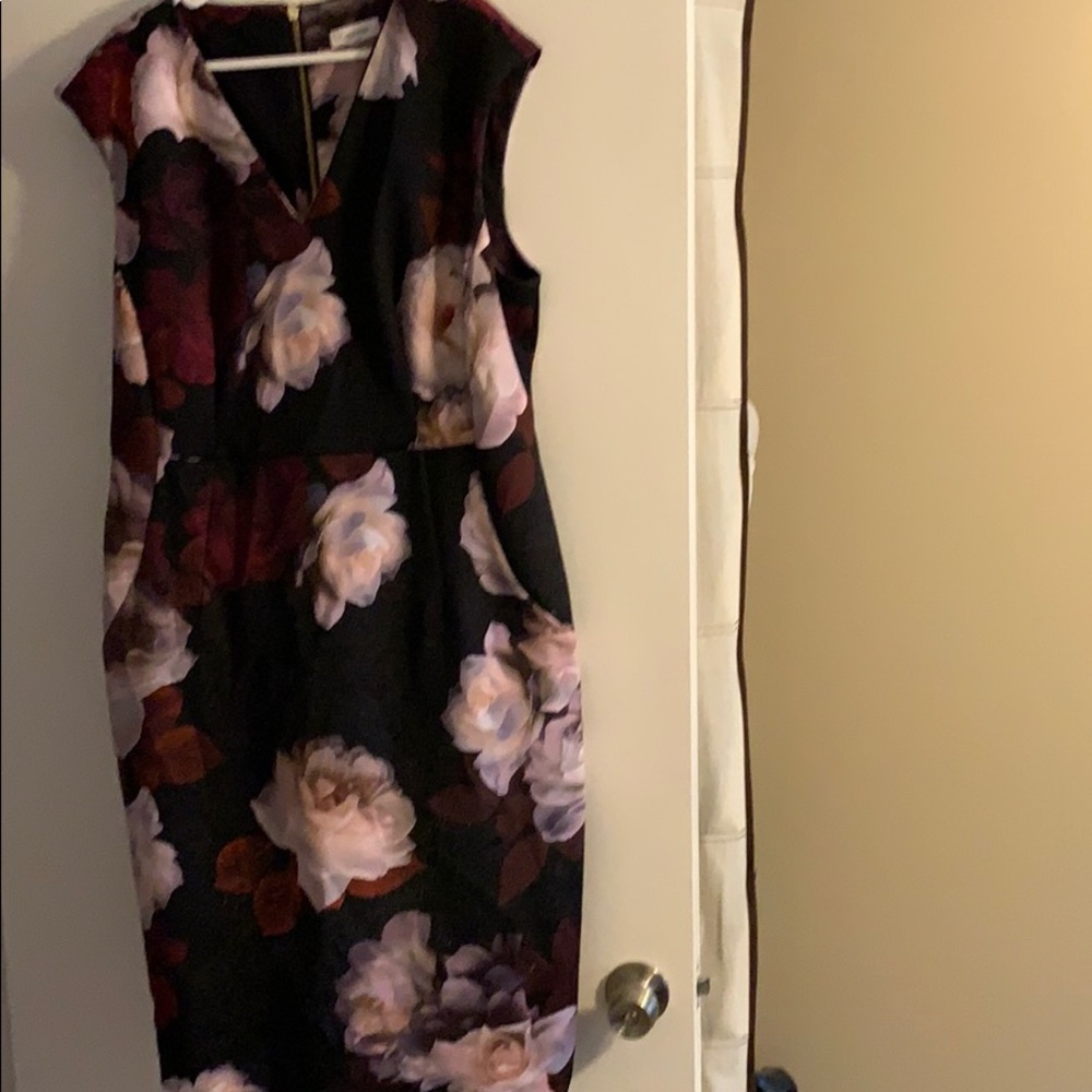 Plus size v- neck dress